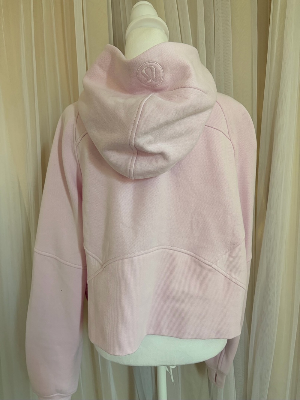 lululemon athletica Light Pink Half-Zip Hoodie with Gold Zipper - Picture 7 of 9